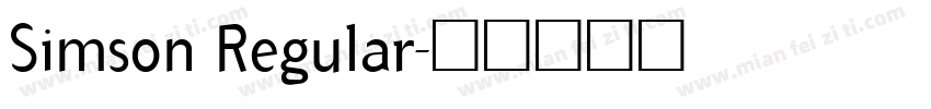 Simson Regular字体转换